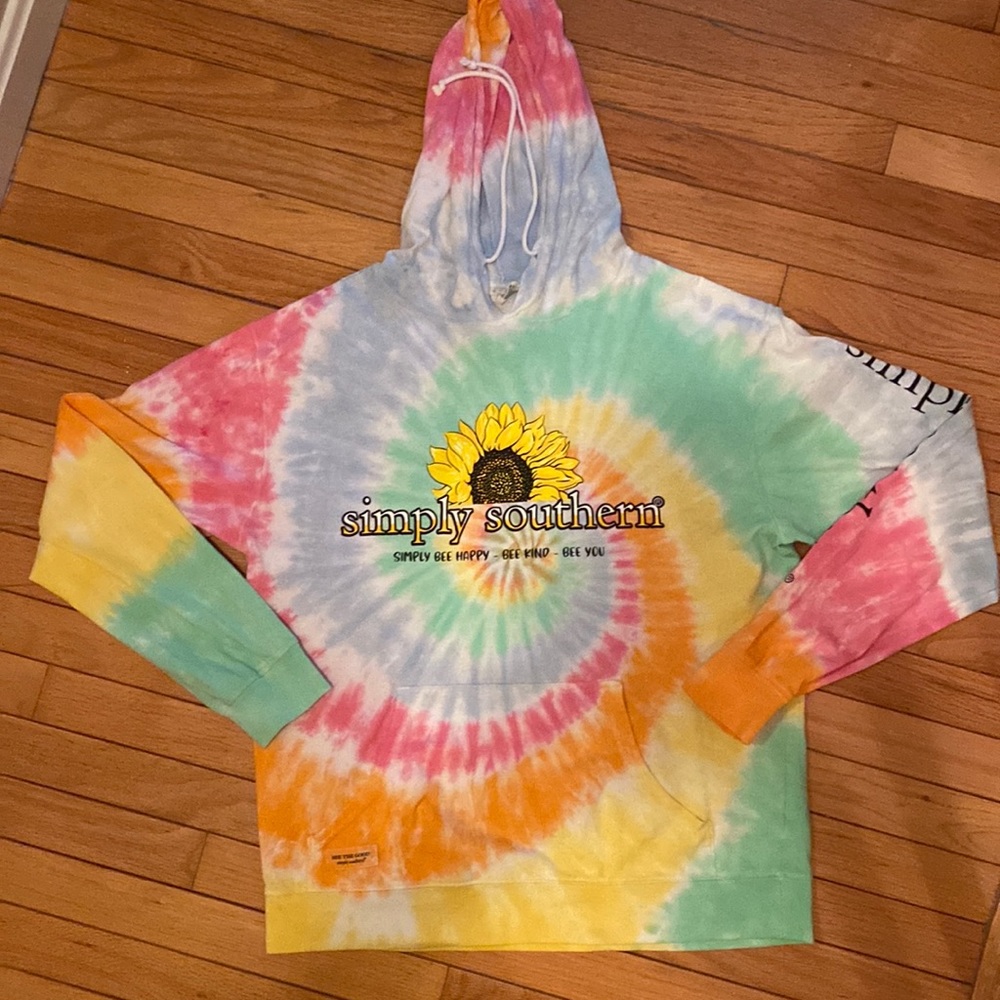 - Simply Southern tye dye hoodie.